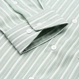 Van Heusen Slim Fit Striped Pure Cotton Formal Shirt image 4