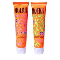 MANETAIN Set Of 2 Curl Cream & Volume Gel For Define Kit - 200 ml Each-picture-19