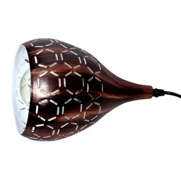 GAUVIK Brown Textured Aluminium Ceiling Lamp image 3