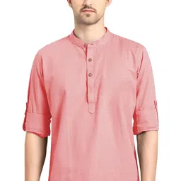 EdinWolf Men Solid Daily Cotton Short Kurta-picture-12