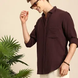 Mast & Harbour Men Pure Cotton Casual Shirt-picture-24