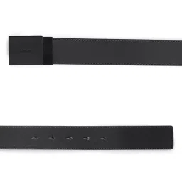 CALVIN KLEIN Black Leather Reversible Belt image 5