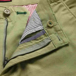 Tommy Hilfiger Olive Cotton Relaxed Fit Cargo Shorts image 5