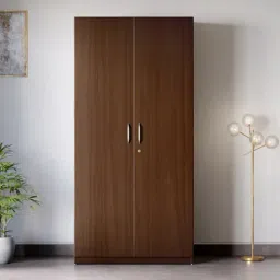 Godrej Interio Stack Coffee Brown Engineered Wood 2 Door Wardrobe (1 Year Warranty)-picture-40