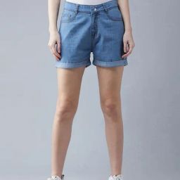 DOLCE CRUDO Blue Relaxed Fit Shorts-picture-46