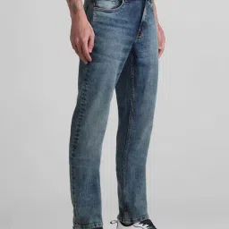 Jack & Jones Medium Blue Denim Cotton Regular Fit Jeans image 3