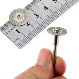 YADAV 10 Pcs Mini Diamond Cutting Discs 25 mm Rotary Tool Blades for Cutting, Sawing, Carving & Sharpening Hard Materials image 2