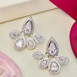 Abdesigns Silver Elegant Minimal Stud Earrings image 2