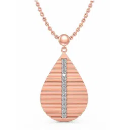 Joyalukkas 18k Rose Gold & Diamond Pendant with Chain for Women-picture-38