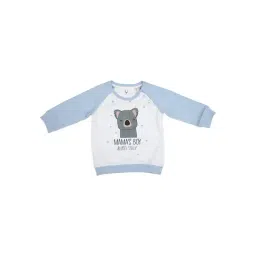 Allen Solly Junior White & Blue Printed Sweatshirt-picture-18