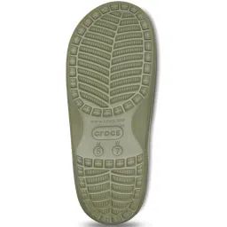Crocs Men's Baya Army Green Slides image 5