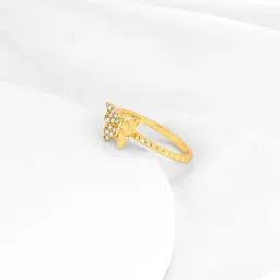 GIVA 92.5 Sterling Silver Golden Fluttery Wings Ring-picture-22