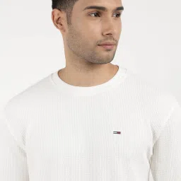 Tommy Hilfiger Ancient White Cotton Regular Fit T-Shirt image 5