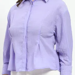 MADAME Lilac Regular Fit Shirt image 5