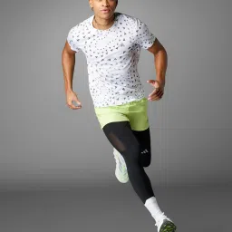 adidas White Regular Fit Printed Aeroready Sports T-Shirt image 5