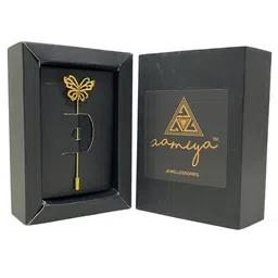 AAMIYA CREATIONS Men Gold-Toned Plated Brass Lapel Pin Brooch-picture-32