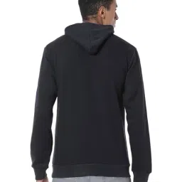 Campus Sutra Black Hooded Sweatshirt image 2