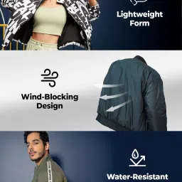 Bewakoof Olive Regular Fit Quilted Jacket image 5