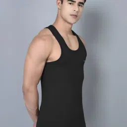 Dollar Bigboss Assorted Cotton Regular Fit Vest - Pack Of 7 image 3