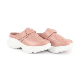 Fausto Women's Peach Mule Shoes image 5