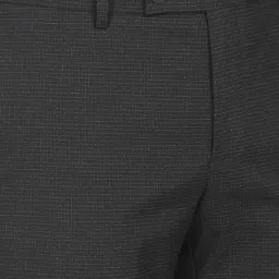 Arrow Grey Regular Fit Checks Trousers image 5