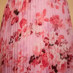 Rare Pink Floral Print Skirt image 5