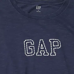 GAP Navy Cotton Regular Fit Graphic T-Shirt image 5