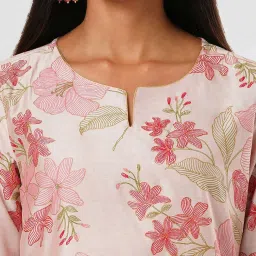 Rangmanch By Pantaloons Pink Regular Fit Printed Kurta image 5