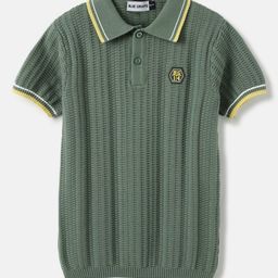 Blue Giraffe Boys Polo Collar Pure Cotton Pockets T-shirt-picture-1