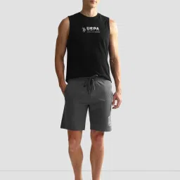 U.S. Polo Assn. Dark Grey Regular Fit Lounge Shorts image 5