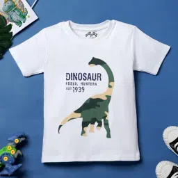 Desi Soota Kids White Cotton Printed T-Shirt-picture-15