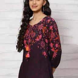 Rangriti Purple Printed Top image 3