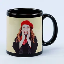 FNP Black Ceramic Personalized Photo Mug (325ml) image 2