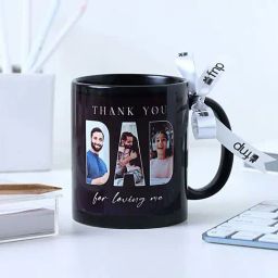 FNP Black Ceramic Personalised Photo Mug (325ml)-picture-42
