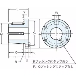 Mitsuboshi Type 1 Q1 Bushing for Maxstar Wedge Pulley 28 mm, Q1-28N-JIS image 2