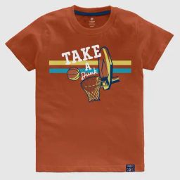 Codez Kids Rust Printed T-Shirt-picture-18