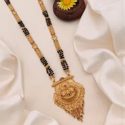 TKRB SALES Gold-Plated Artificial Beads Mangalsutra-image-95