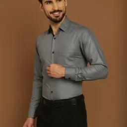 Indian Needle Grey Regular Fit Shirt-picture-40