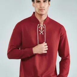 Hoversoul Maroon Regular Fit Sweatshirt-picture-27