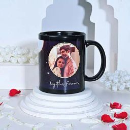 FNP Black Ceramic Personalised Together Forever Photo Mug (325ml)-picture-49