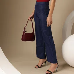 Chemistry Women Classic High-Rise Easy Wash Trousers-image-68