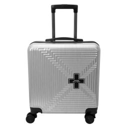 SWISS MILITARY Trolley Luggage/Suitcase Cross Series 33 L PC ABS Silver, LTB12-picture-33