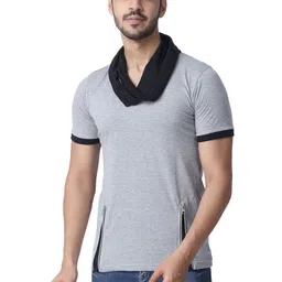 Black Collection Men V-Neck Slim Fit T-shirt-image-20