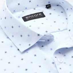 encore by INVICTUS Geometric Printed Roll-Up Sleeves Casual Shirt image 2