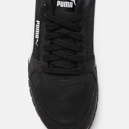 Puma Unisex Black Solid ST Runner v3 Mesh Sneakers image 3