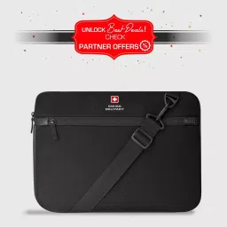 SWISS MILITARY Laptop Bag Soft Shell Neoprene Black, LB12 image 2