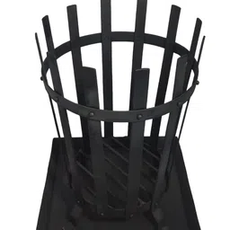 generic Chilz Round Bonfire Pit/Camp Warmer, with Steel Tray Heavy Duty Portable Fire Stand for Camping,Outdoor Campfire Stand 30 * 30 * 42cm Height and 8 Kg Weight Approx image 5