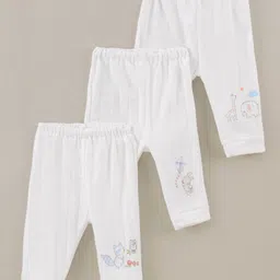 Zero Full Length Track Pants Printed Pack Of 3 - White-picture-16