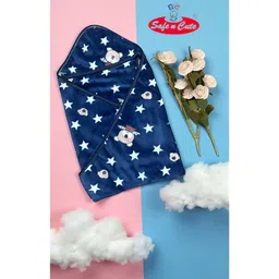 Safe n Cute Baby velvet blanket single layer swaddler/wrapper/sheet for newborn (0 to 6 months)-picture-35