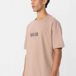 The Souled Store Men Brand Logo Printed T-shirt image 2